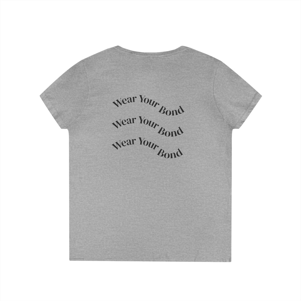Paws & Snoots Dog Lover V-Neck Tee — "Wear Your Bond" Graphic