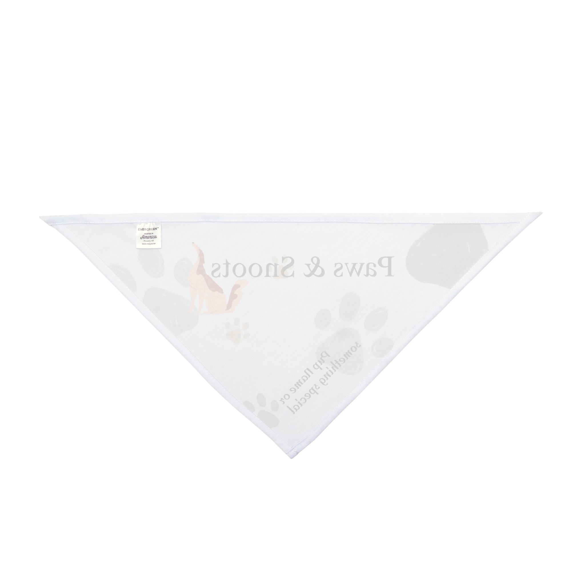 Paws & Snoots Personalized Pet Bandana — Pawprint Scarf for Dogs & Cats