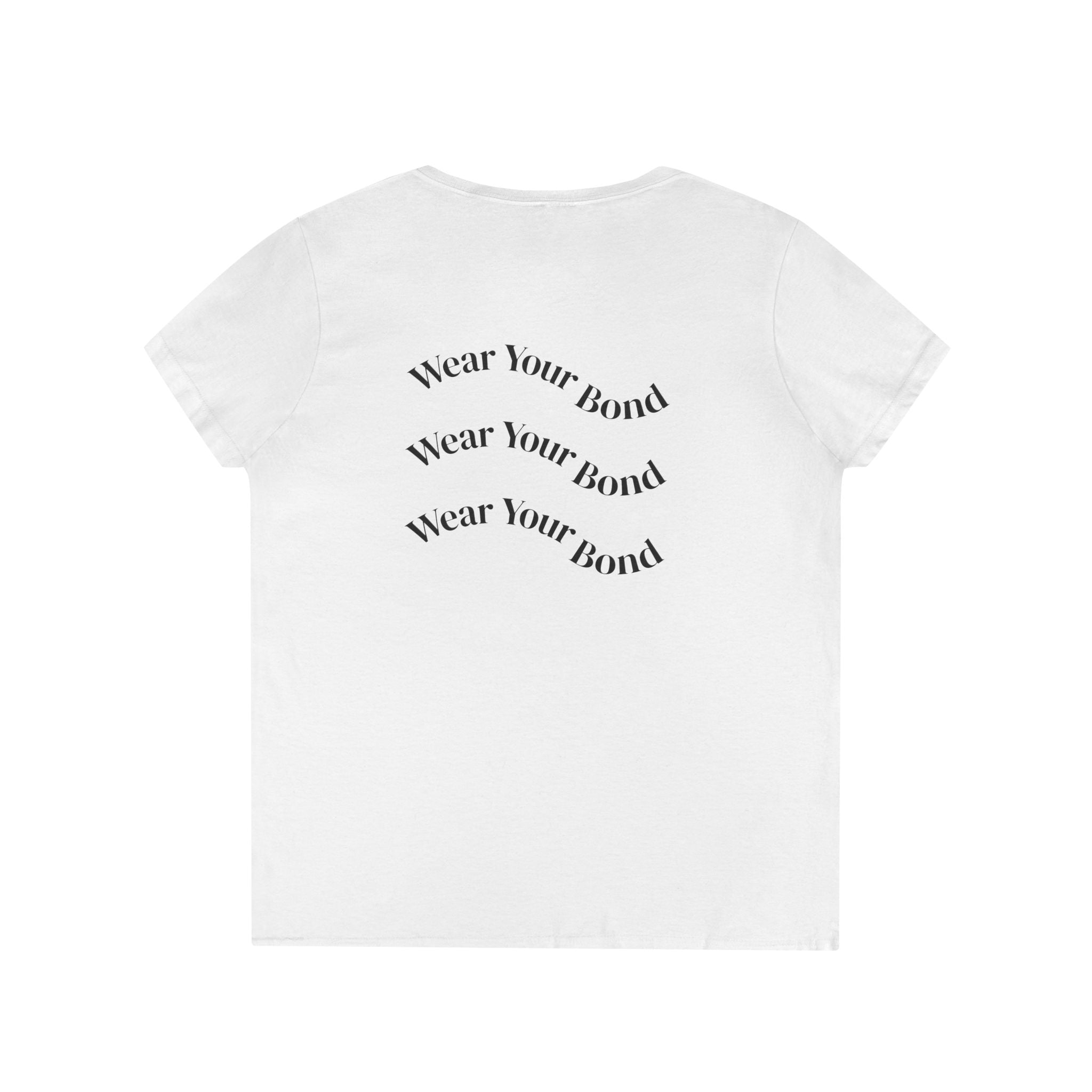 Paws & Snoots Dog Lover V-Neck Tee — "Wear Your Bond" Graphic