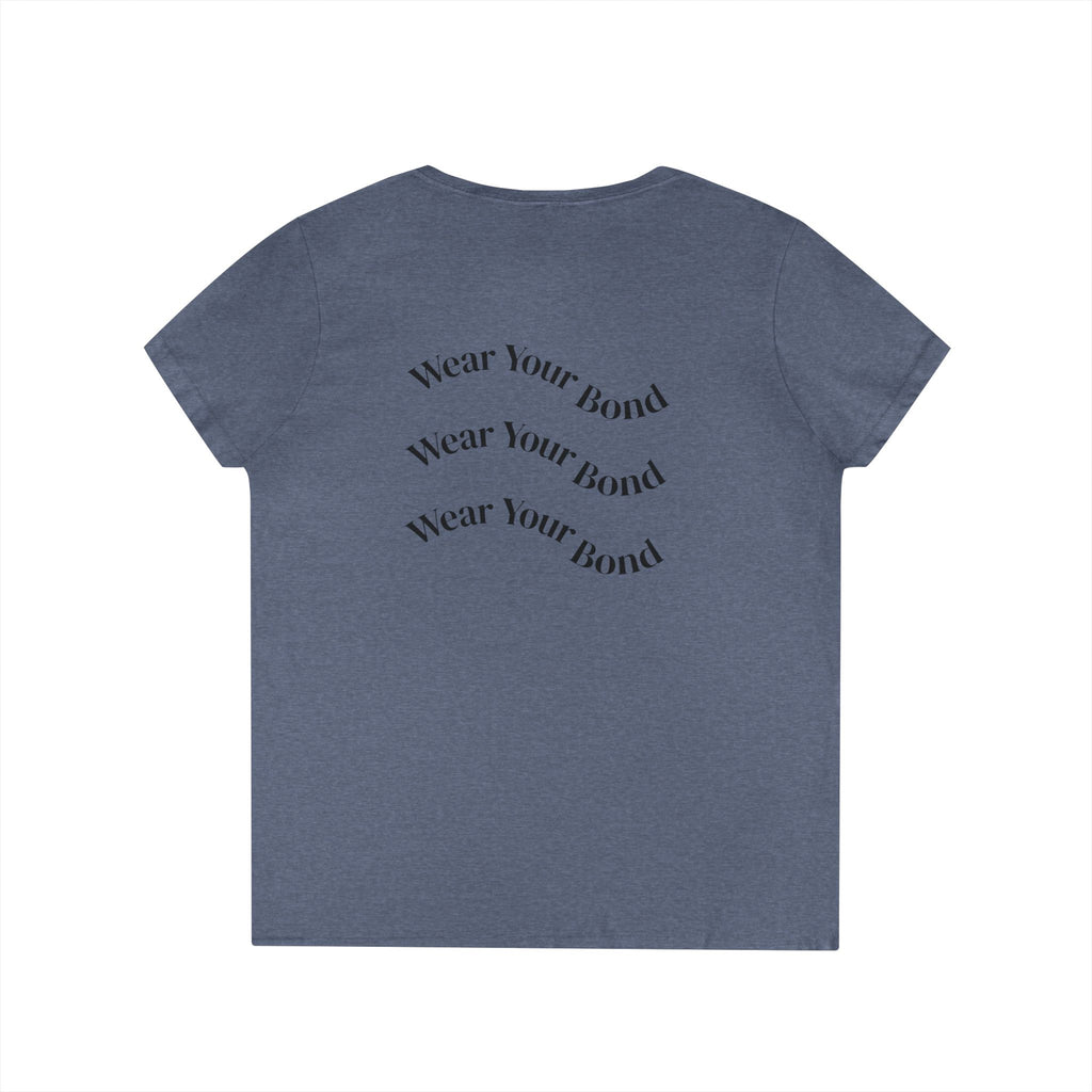 Paws & Snoots Dog Lover V-Neck Tee — "Wear Your Bond" Graphic