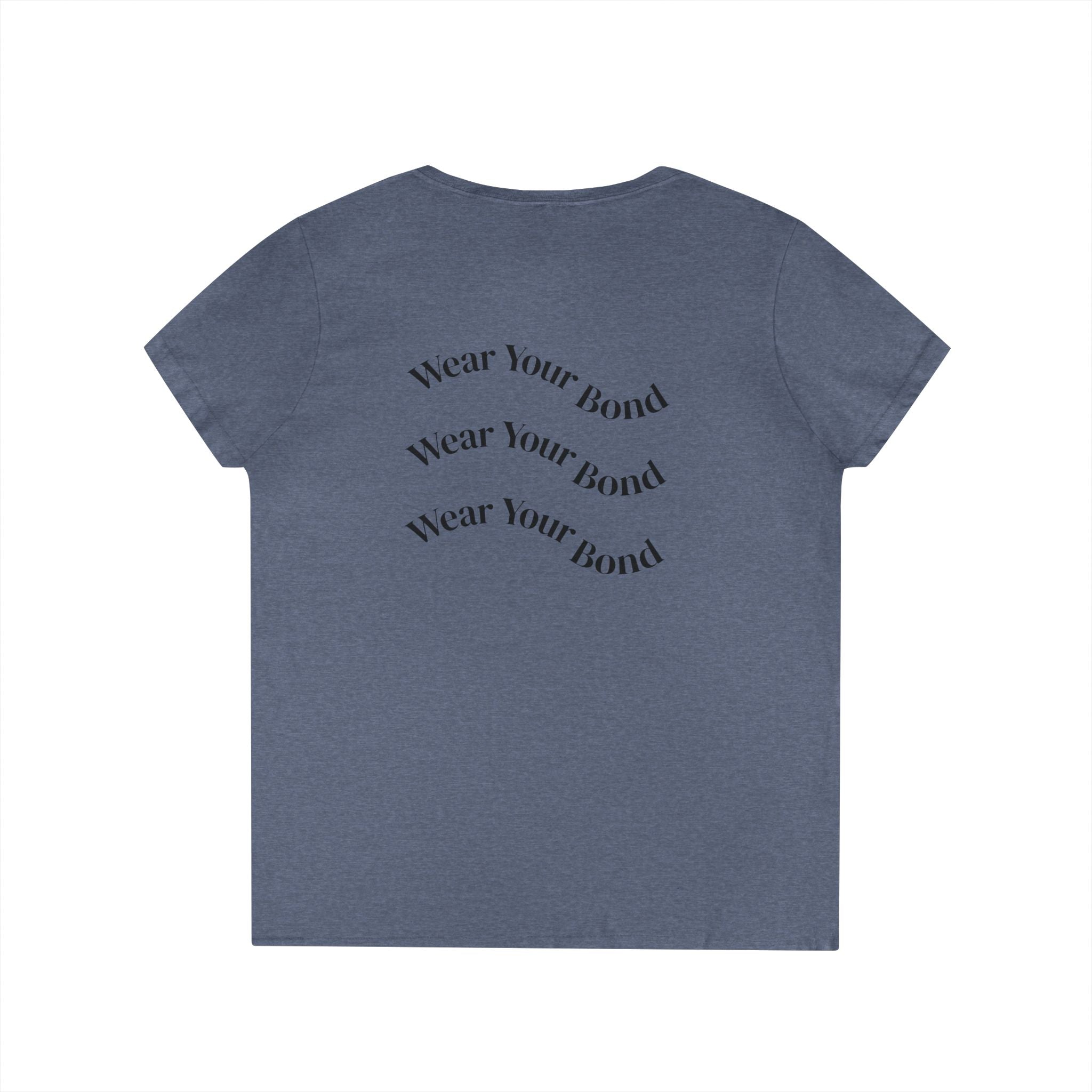 Paws & Snoots Dog Lover V-Neck Tee — "Wear Your Bond" Graphic