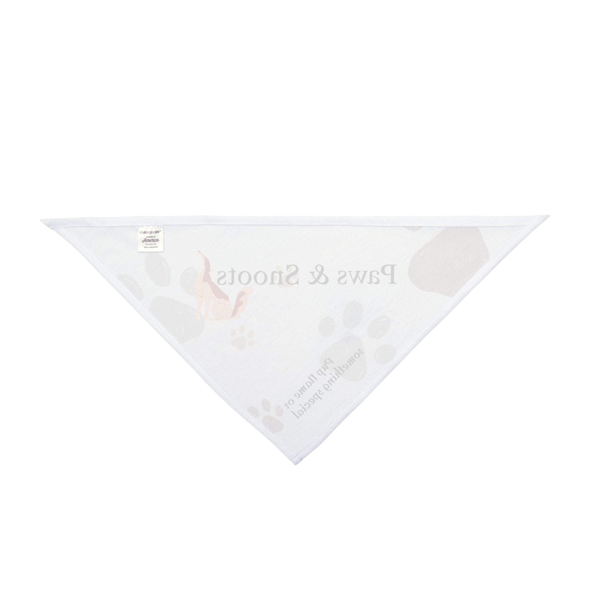 Paws & Snoots Personalized Pet Bandana — Pawprint Scarf for Dogs & Cats