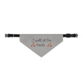 Dog Bandana — “I Will Sit for Treats” Clip-On Pet Bandana