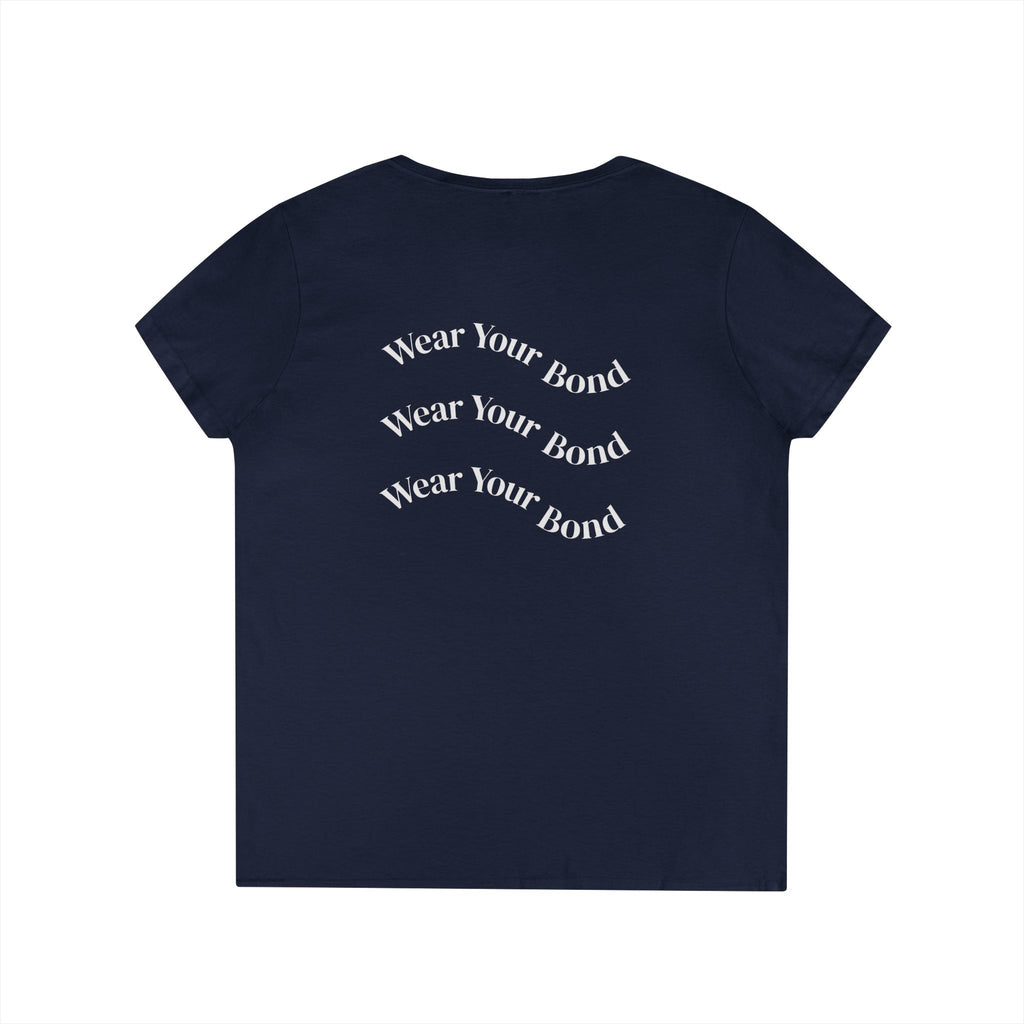 Paws & Snoots Dog Lover V-Neck Tee — "Wear Your Bond" Graphic