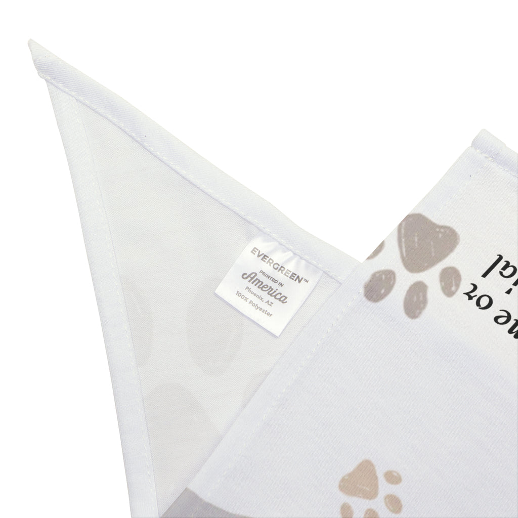 Paws & Snoots Personalized Pet Bandana — Pawprint Scarf for Dogs & Cats