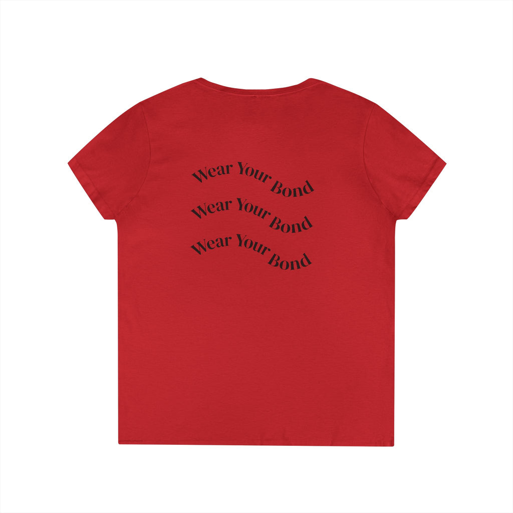 Paws & Snoots Dog Lover V-Neck Tee — "Wear Your Bond" Graphic