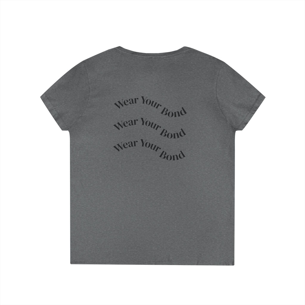 Paws & Snoots Dog Lover V-Neck Tee — "Wear Your Bond" Graphic