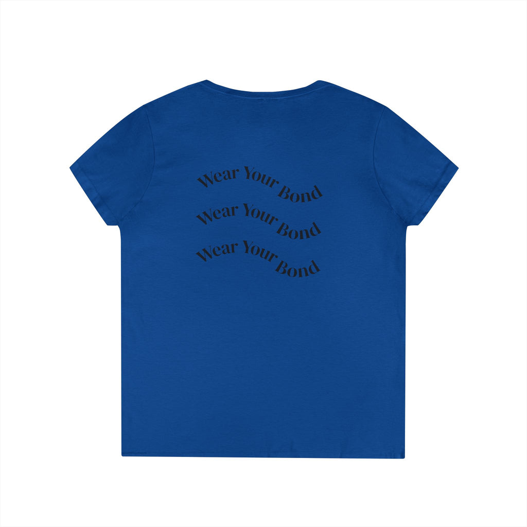 Paws & Snoots Dog Lover V-Neck Tee — "Wear Your Bond" Graphic