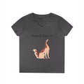 Paws & Snoots Dog Lover V-Neck Tee — "Wear Your Bond" Graphic