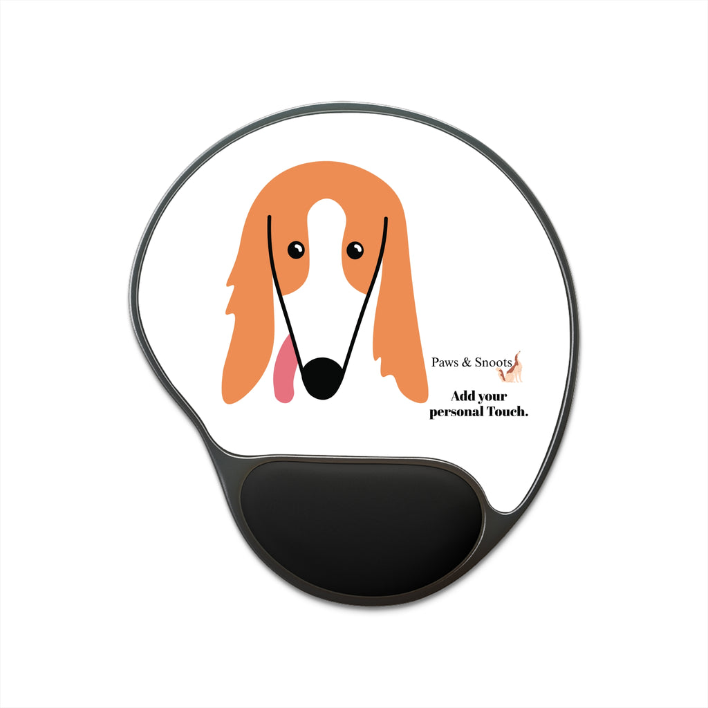 Dog Face Wrist Rest Mouse Pad — Cute Cartoon Pet Desk Accessory